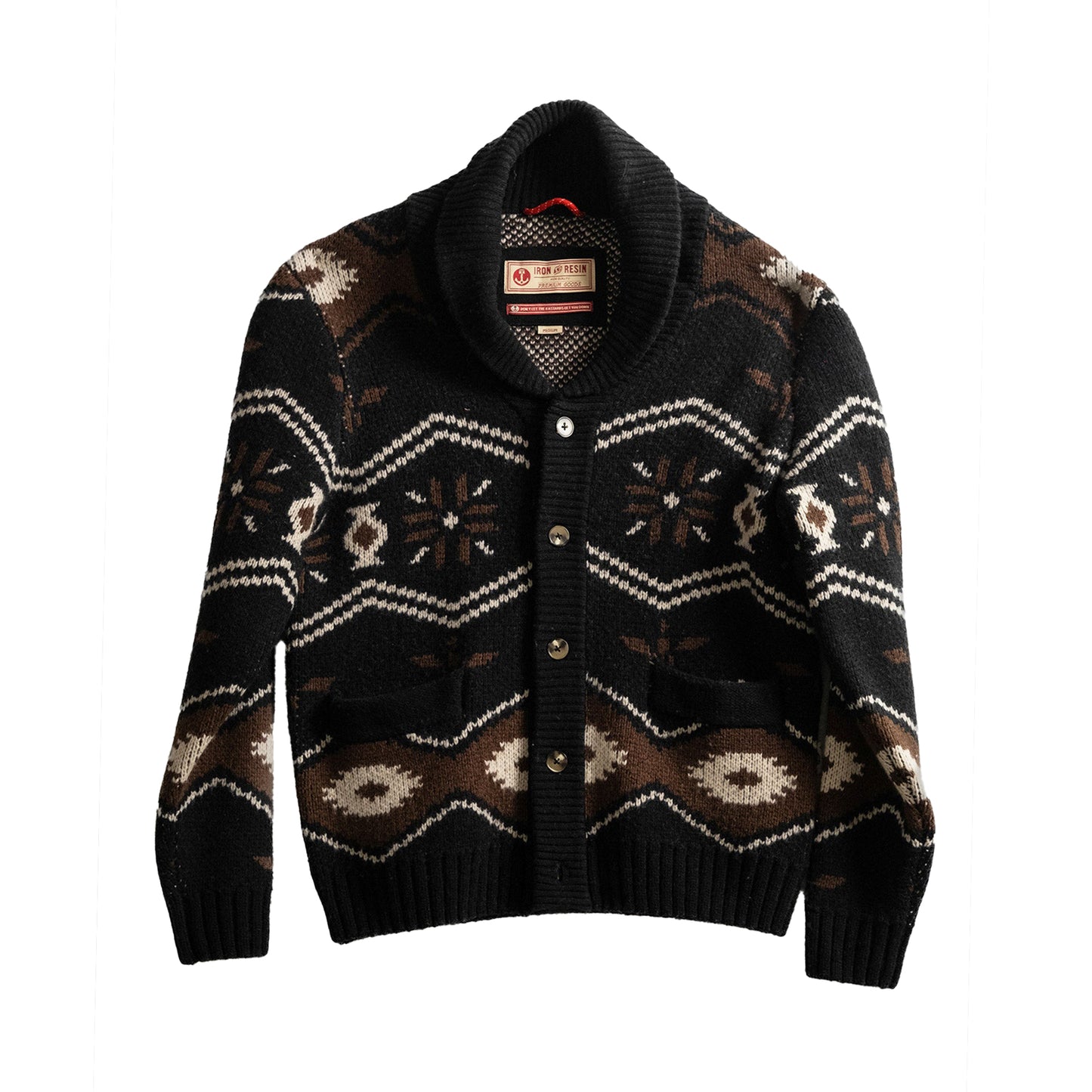 Iron & Resin Wincha Shawl Collar Sweater