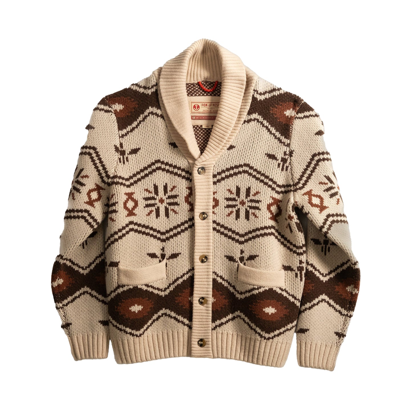 Iron & Resin Wincha Shawl Collar Sweater