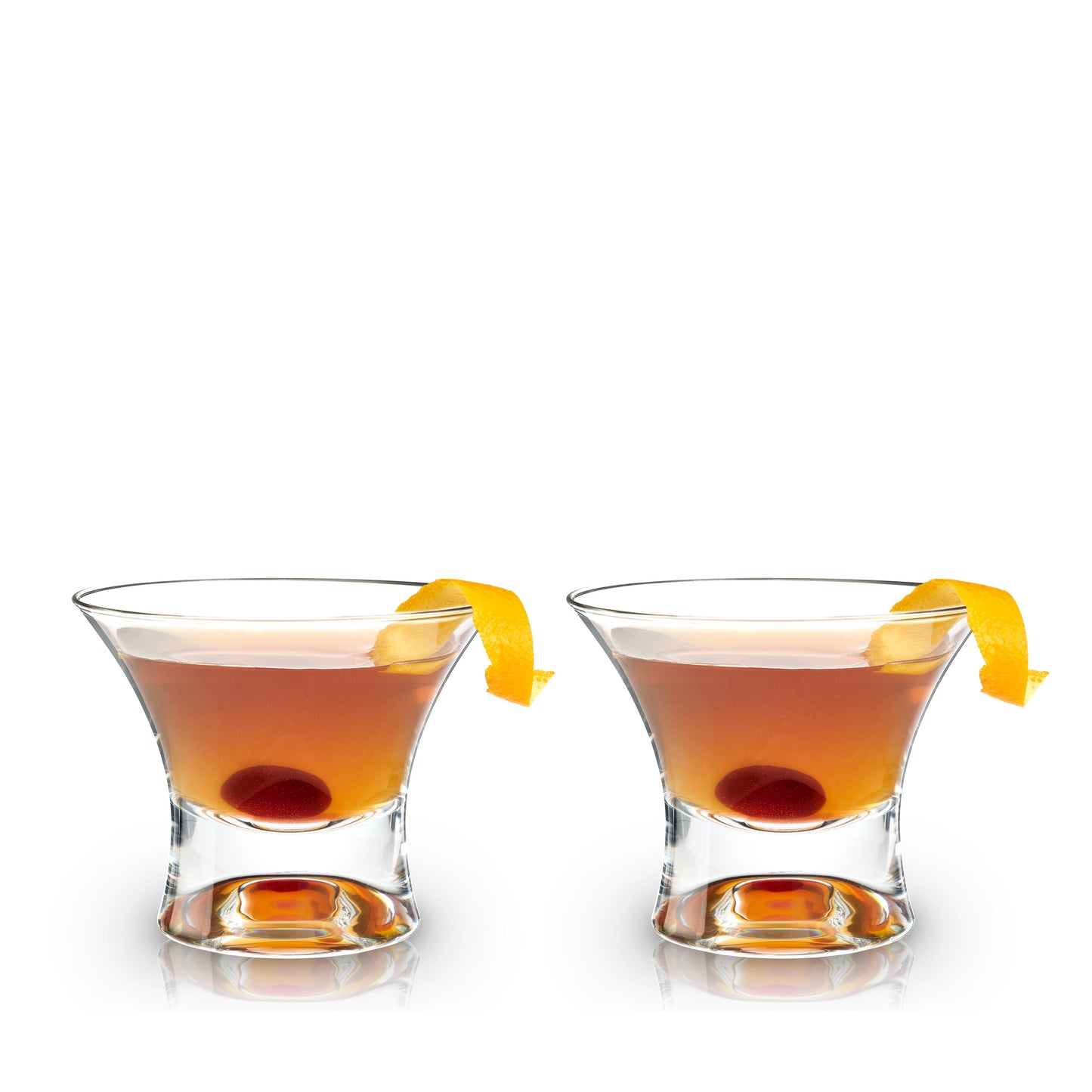 Raye Heavy Base Stemless Crystal Manhattan Glasses Default Title