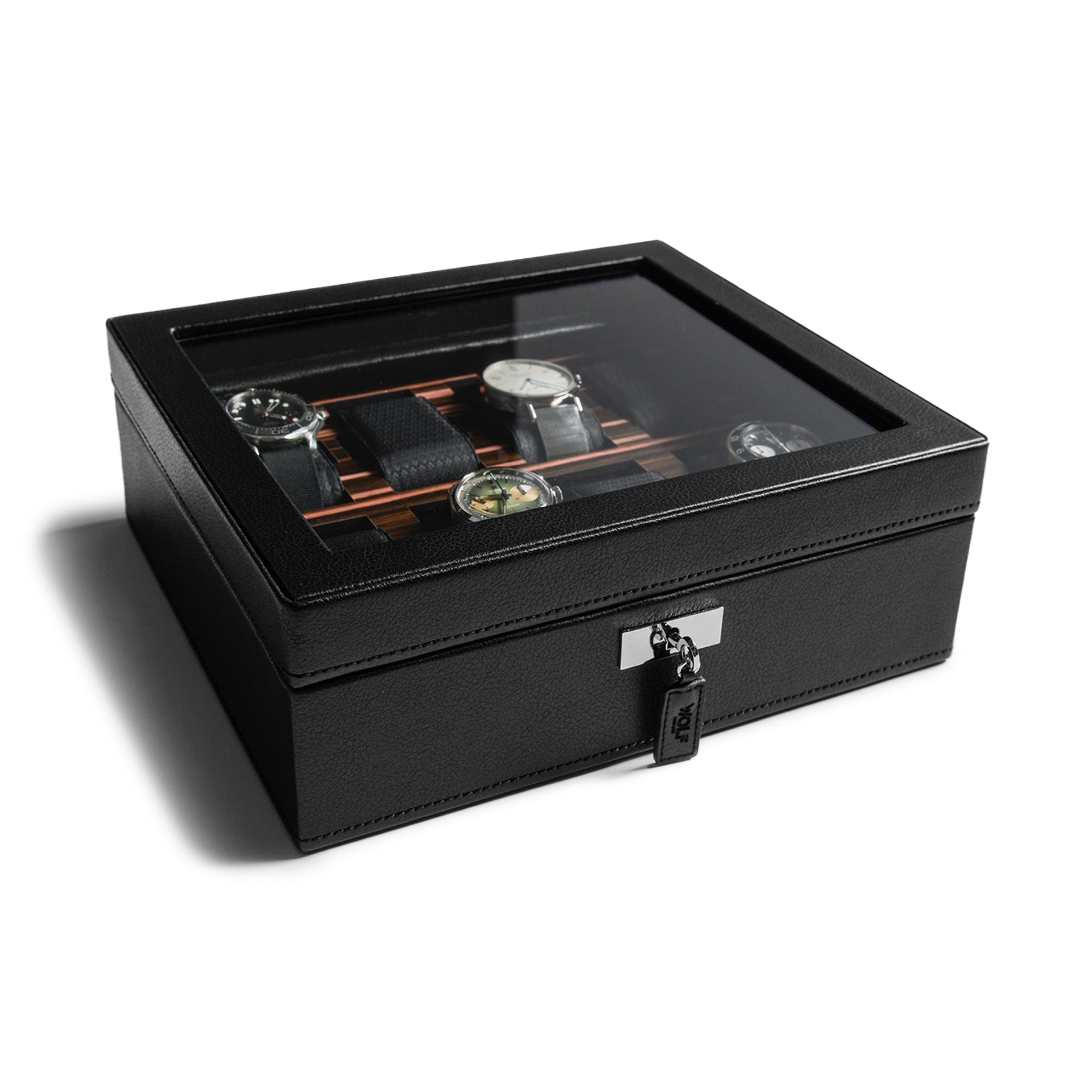 Philippines Wolf Watch Case WOLF Axis 10 Piece Watch Box With