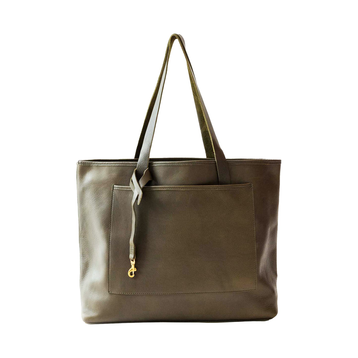 WP Standard Oversized Leather Tote Olive