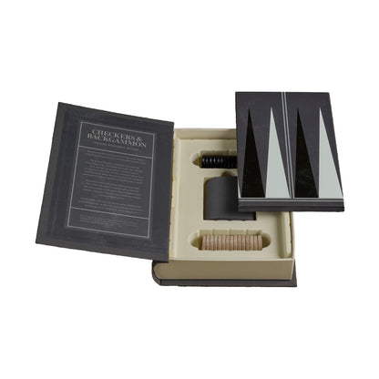 Vintage-Bücherregal-Spiele