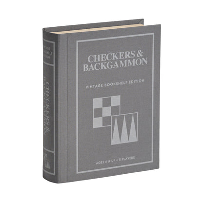 Vintage-Bücherregal-Spiele