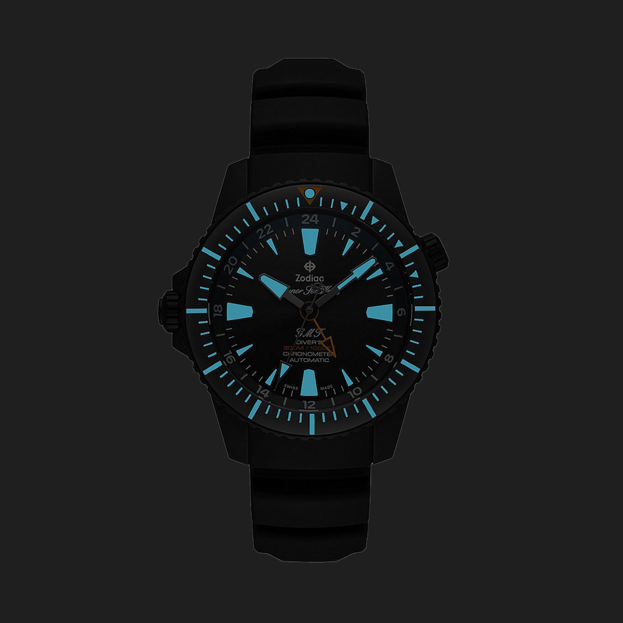 Zodiac Super Sea Wolf LHD Pro-Diver GMT | Uncrate Supply