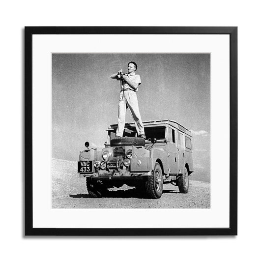 Land Rover in the Algerian Sahara Framed Print