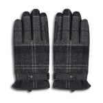 Barbour Newbrough Tartan Gloves - Grey