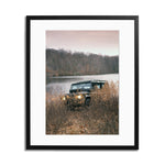 Land Rover Defender Shooting Brake Framed Print - Black