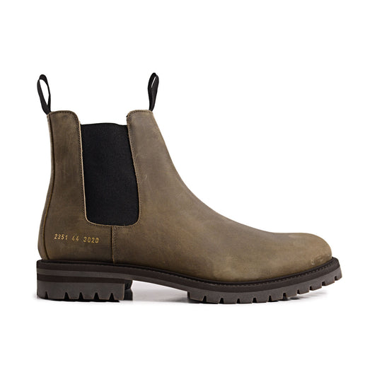 Common Projects Medium Brown Chelsea Boots