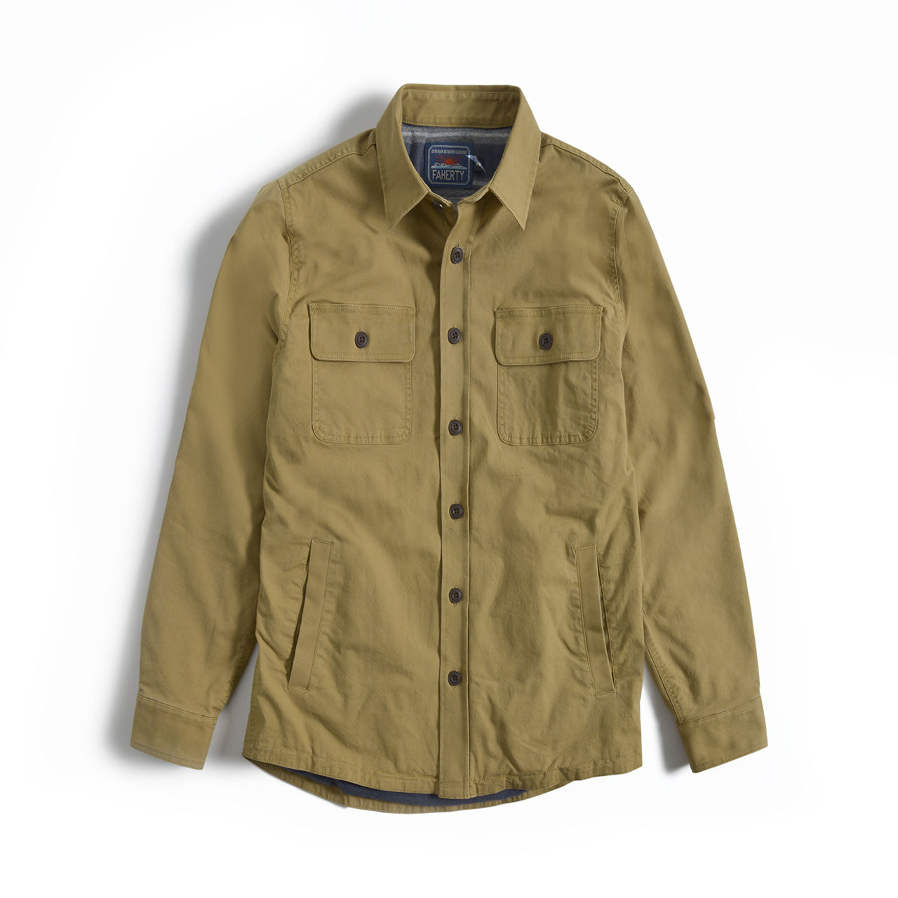 Faherty Stretch Blanket Lined CPO Shirt Jacket