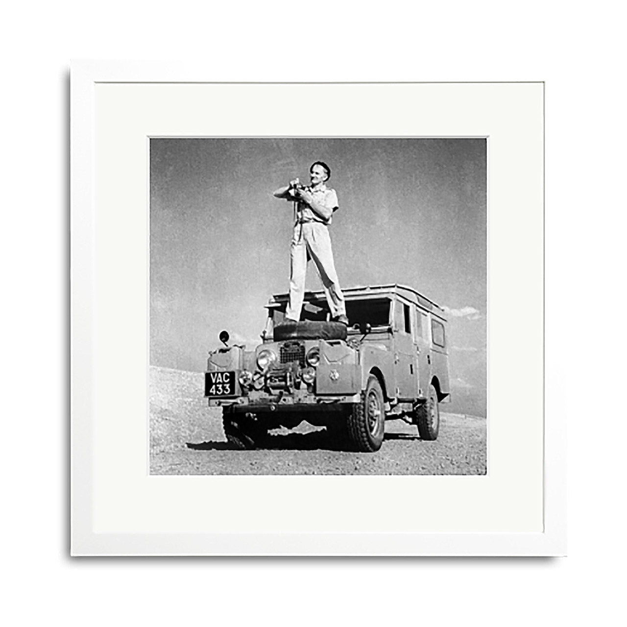 Land Rover in the Algerian Sahara Framed Print