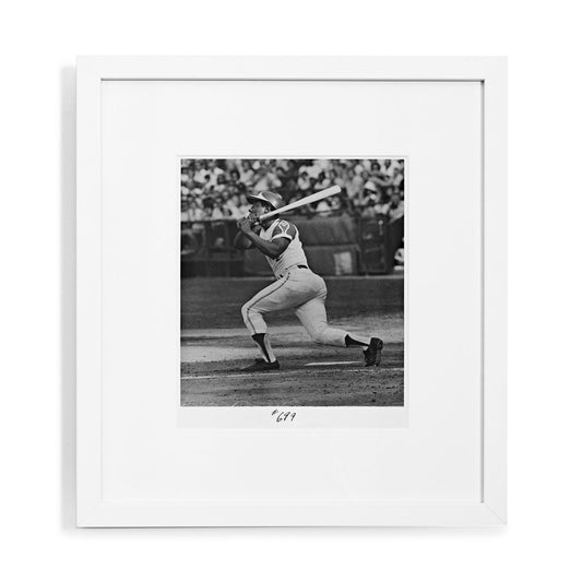 Hank Aaron #699 Framed Type 1 Original Photograph