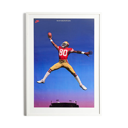 Jerry Rice x Nike Be Nimble Be Quick Framed Poster