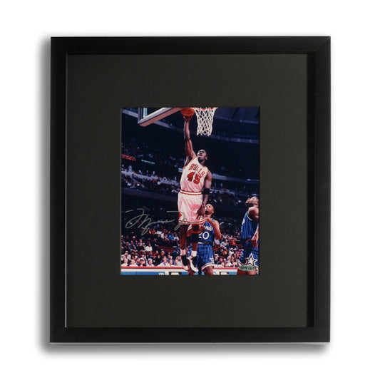 Michael Jordan #45 Dunk Autographed Framed Print