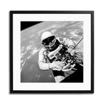 Gemini IV Spacewalk Frame Print - Black
