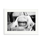 Niki Lauda Grand Prix Framed Print - White