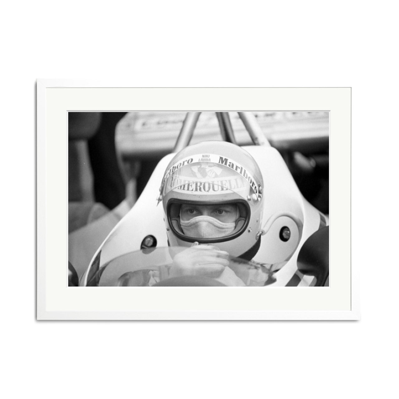 Niki Lauda Grand Prix gerahmter Druck