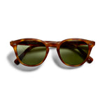 Oliver Peoples Desmon Sunglasses - Matte LBR / Vibrant Green