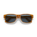 Persol 3288S Sunglasses - Striped Brown / Light Blue Lens