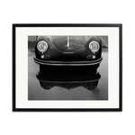 Porsche 356 Nose Framed Print - Black