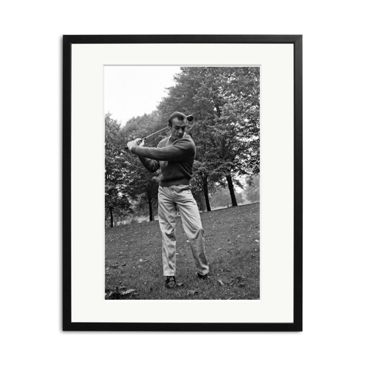 Sean Connery Plays Golf Framed Print