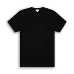 Sunspel Riviera Pocket T-Shirt - Black
