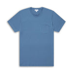 Sunspel Riviera Pocket T-Shirt - Bluestone