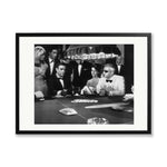 Thunderball Gambling Framed Print - Black