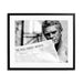 Steve McQueen WSJ Thomas Crown Affair Framed Print - Black
